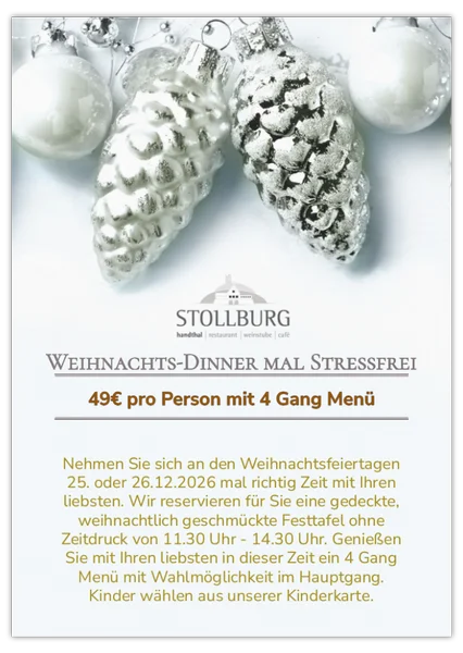 Weihnachten im Restaurant